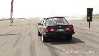 725HP BMW 325i E30 Turbo vs Lamborghini Aventador LP700-4