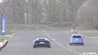 Lamborghini Aventador S vs Porsche 991 GT3 RS